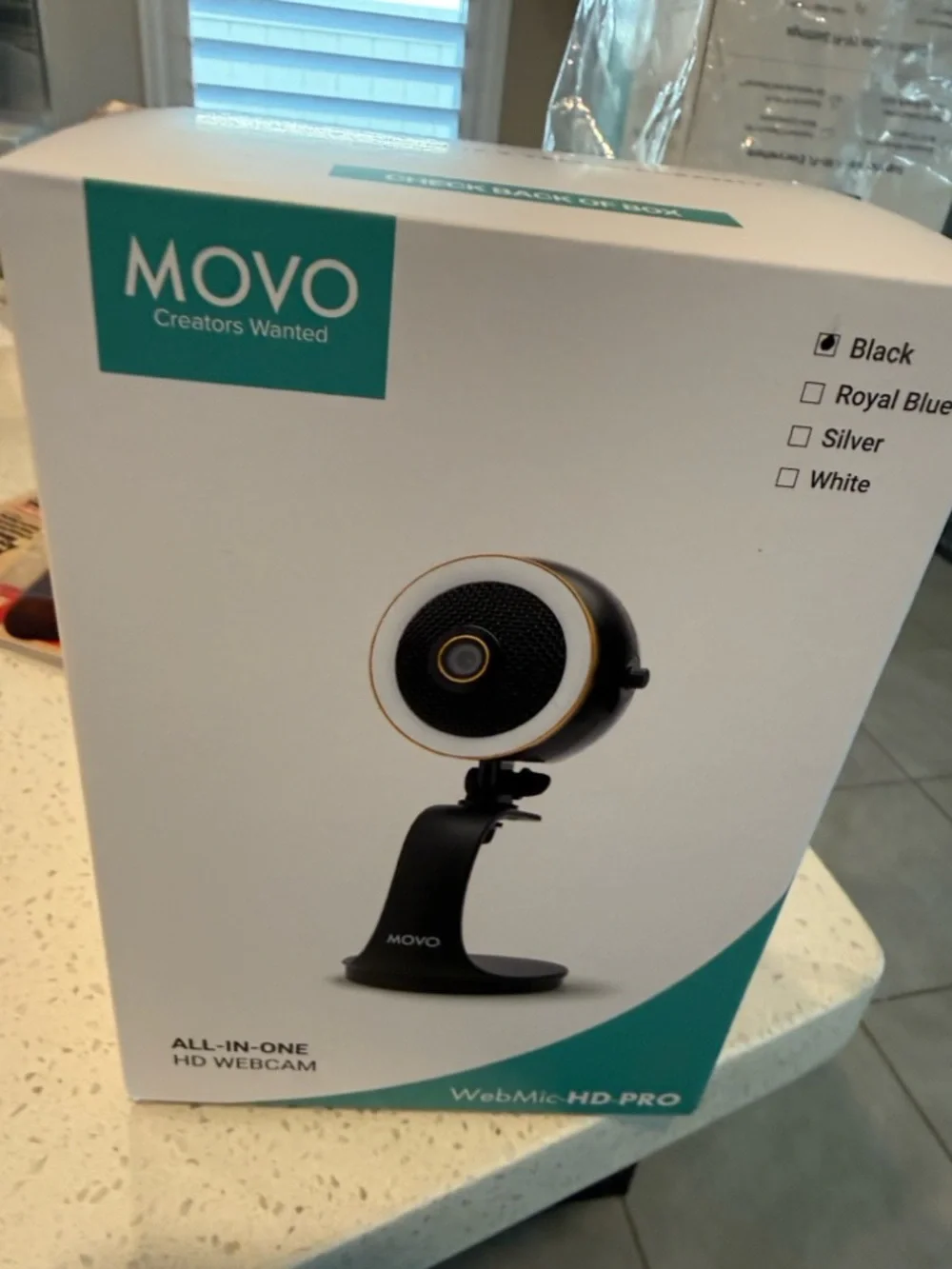 WebMic HD Pro - All-in-One Streaming Webcam, Microphone and LED Ring Light